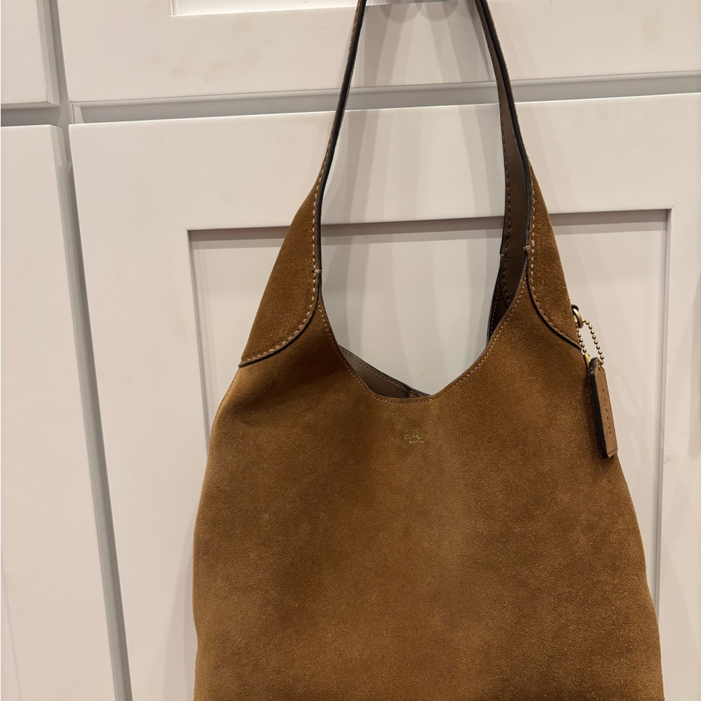 Coach Tan Suede Hobo Bag. Brand new to the season